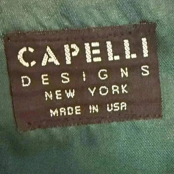 Capelli Designs NY Christmas Vest Snowman Green OSFA Made in USA - Picture 3 of 6